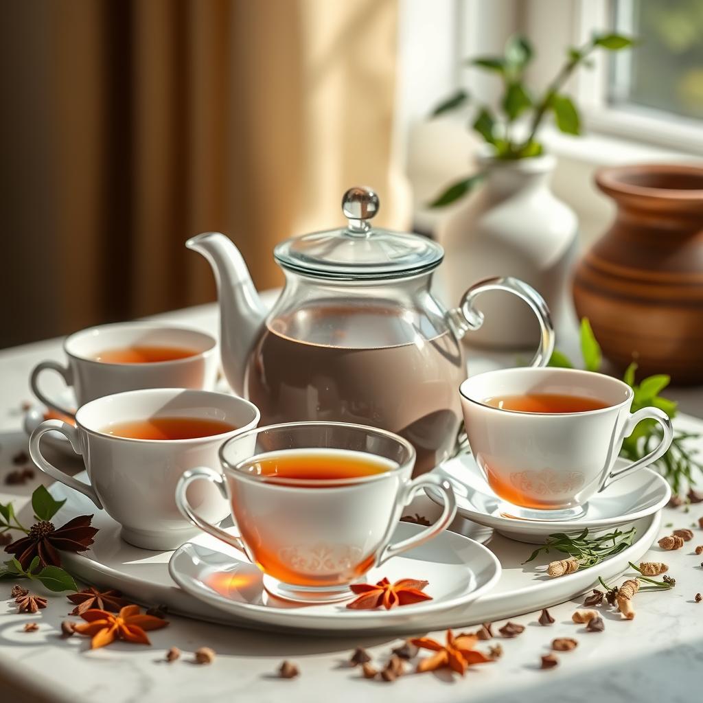 عکاسی انواع مختلف چای و بسته‌بندی