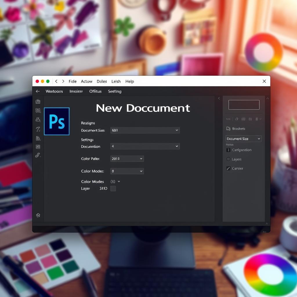 آشنایی کامل با صفحه new document فتوشاپ