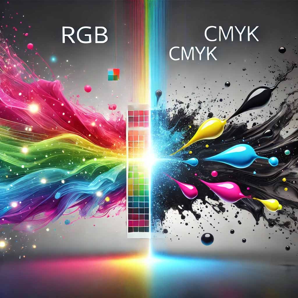 تفاوت‌ کد رنگی RGB و CMYK 