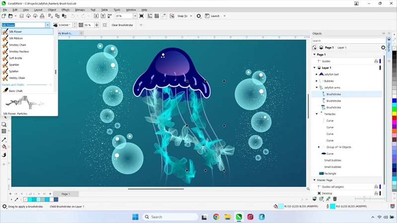۳. CorelDRAW – نرمافزاری محبوب در دنیای چاپ