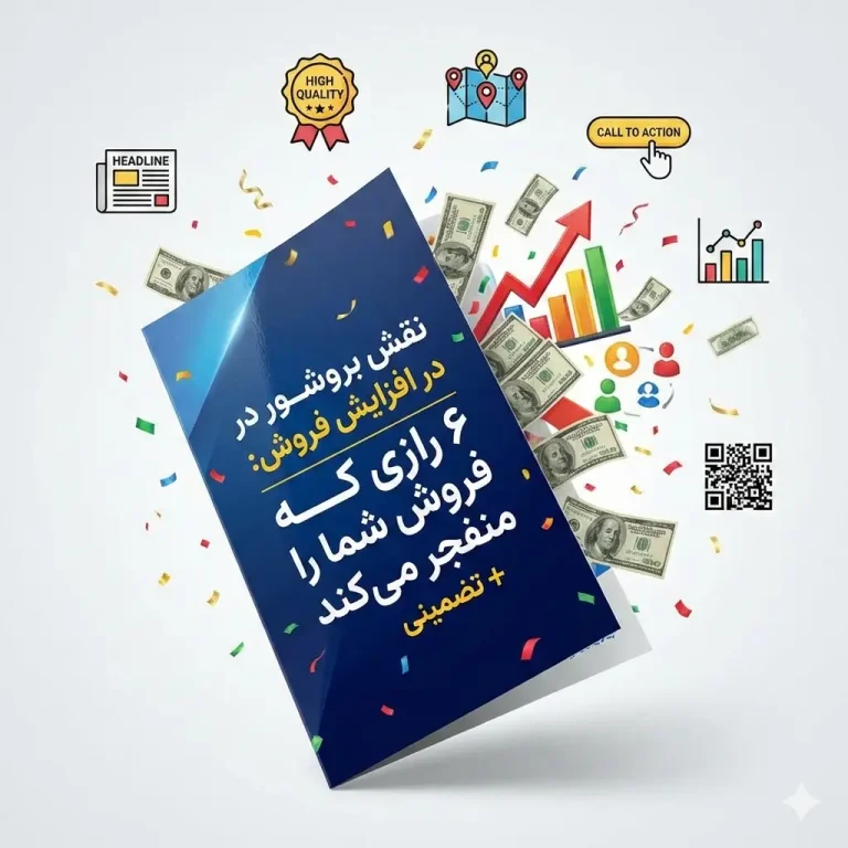 نقش بروشور در افزایش فروش: ۶ رازی که فروش شما را منفجر می‌کند + تضمینی
